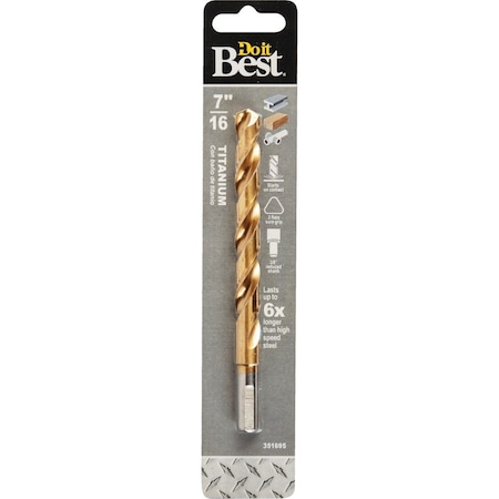 All-Source 7/16 In. Titanium Drill Bit 220711DB